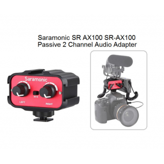 Saramonic SR AX100 SR-AX100 Passive 2 Channel Audio Adapter